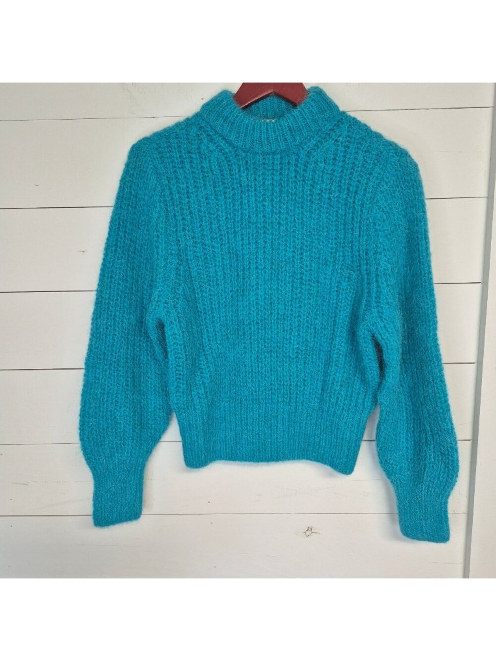 NWT, Cozy Turquoise Chunky Knit Sweater - Women's